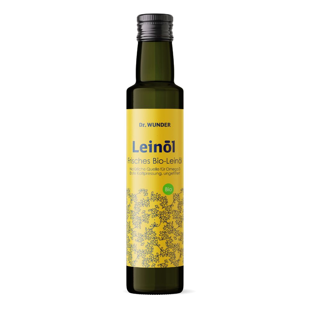 muss man leinöl im kühlschrank aufbewahren Leinöl BIO – Omega-3 kaltgepresst – Dr. Wunder