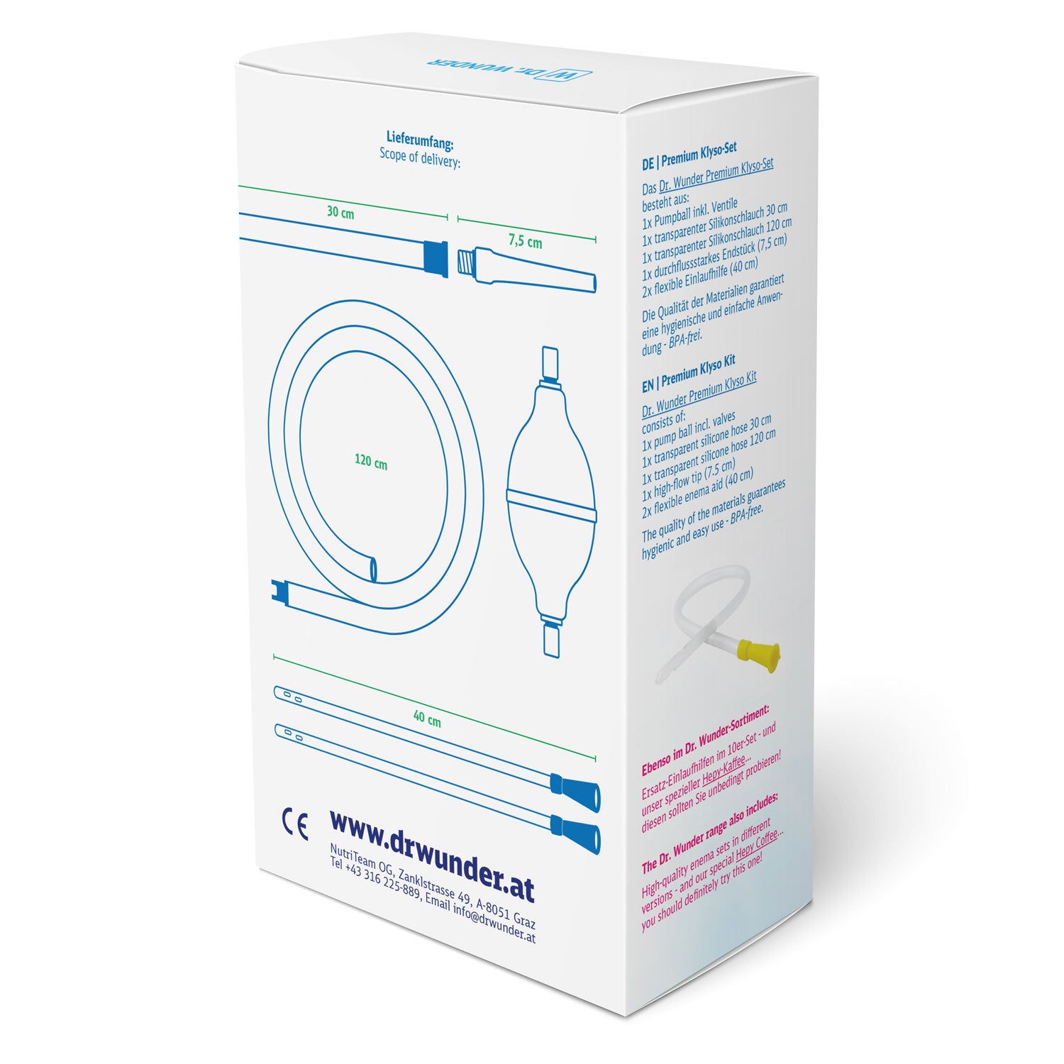 klyso handpumpe Premium Klyso-Set mit XL-Schlauch – Dr. Wunder